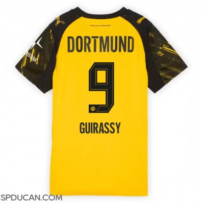 Zenski Nogometni Dres Borussia Dortmund Serhou Guirassy #9 Domaci 2025-26 Kratak Rukav Zenski Nogometni Dres Borussia Dortmund Serhou Guirassy #9 Domaci 2025-26 Kratak Rukav